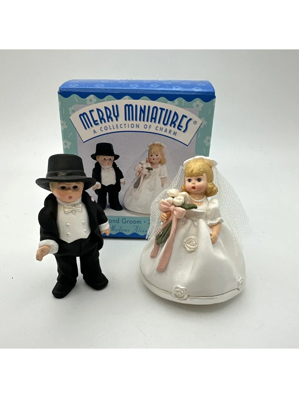 Hallmark - Merry Miniatures - Madame Alexander - Bride and Groom - 1998